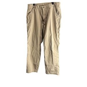 Carhartt B324 DKH Relaxed Fit Men's Khaki Cotton Work Pants 38x32